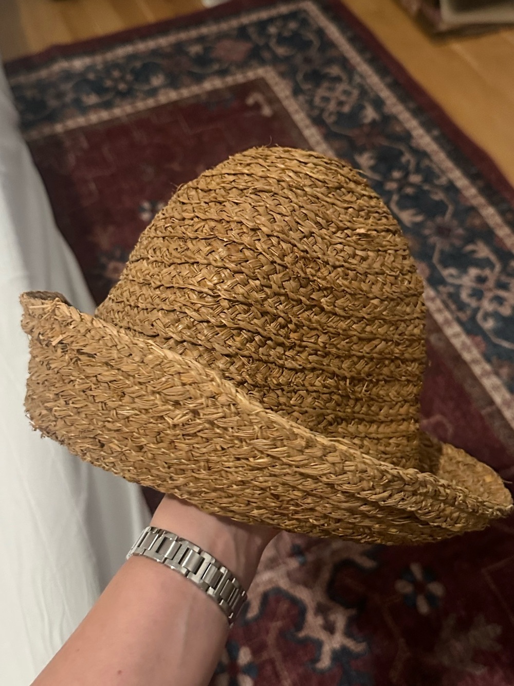 Galeries Lafayette Straw Bucket Hat